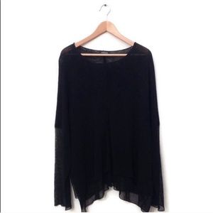 ESKANDAR Sweater Drape Double Knit Pullover